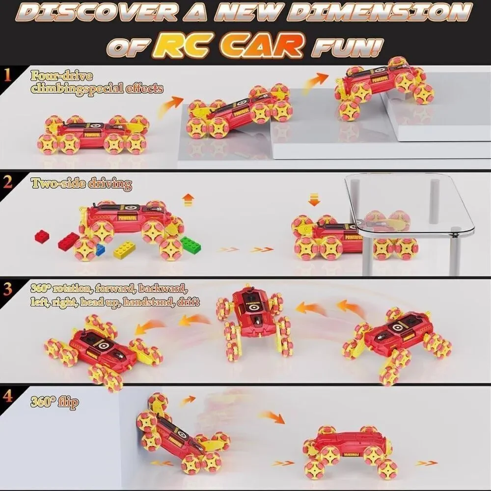 Brand New 8WD Gesture Sensing Kids RC Stunt Car – Spray, Lights & Sound